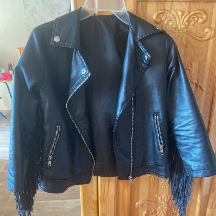 Куртка кожаная для девочки