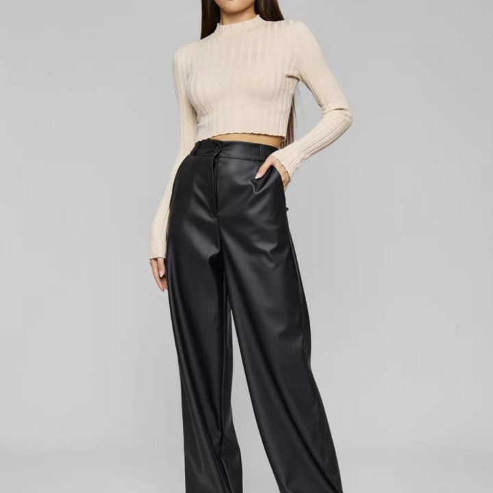 Брюки кожаные