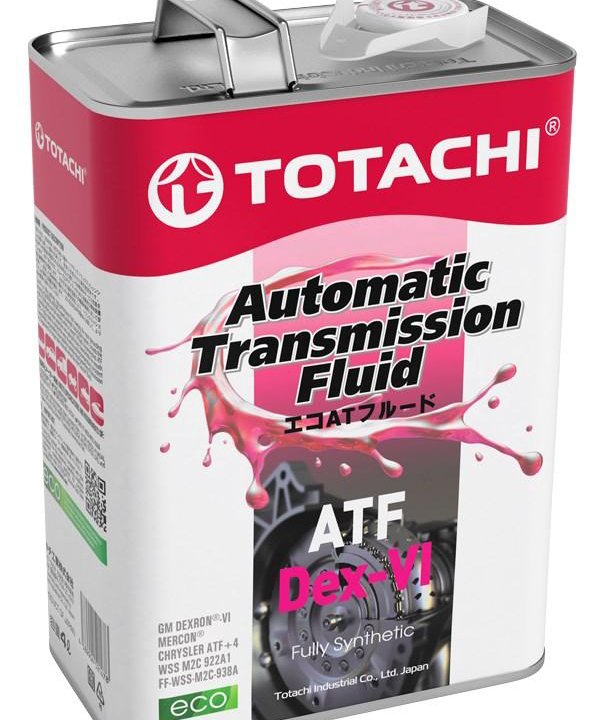 Масло трансмиссионное для АКПП Totachi ATF6 DX6 VI 4 литра синтетика металл