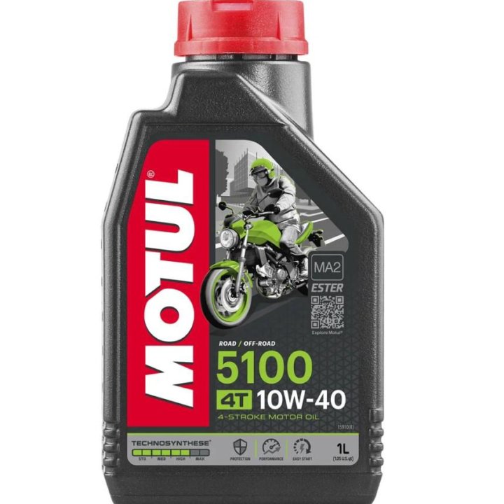 Масло моторное Motul 5100 4T 10w40 4-тактное 1 литр 106906 112124