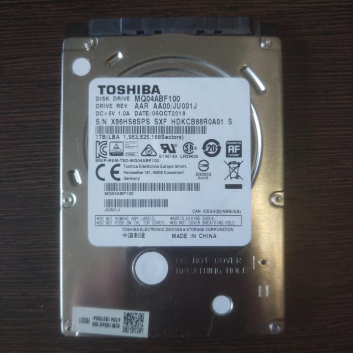 Жесткий диск Toshiba 1TB