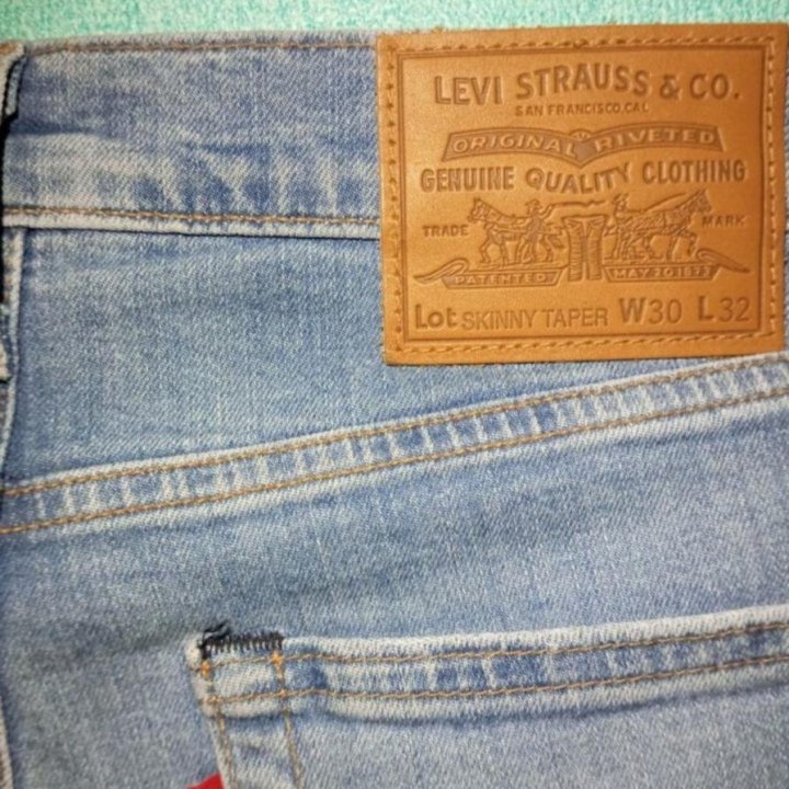 Джинсы levis lot skinny taper мужские