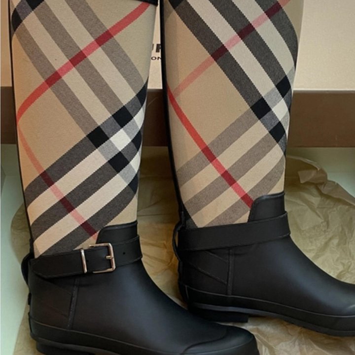 Burberry сапоги rain boot оригинал новые