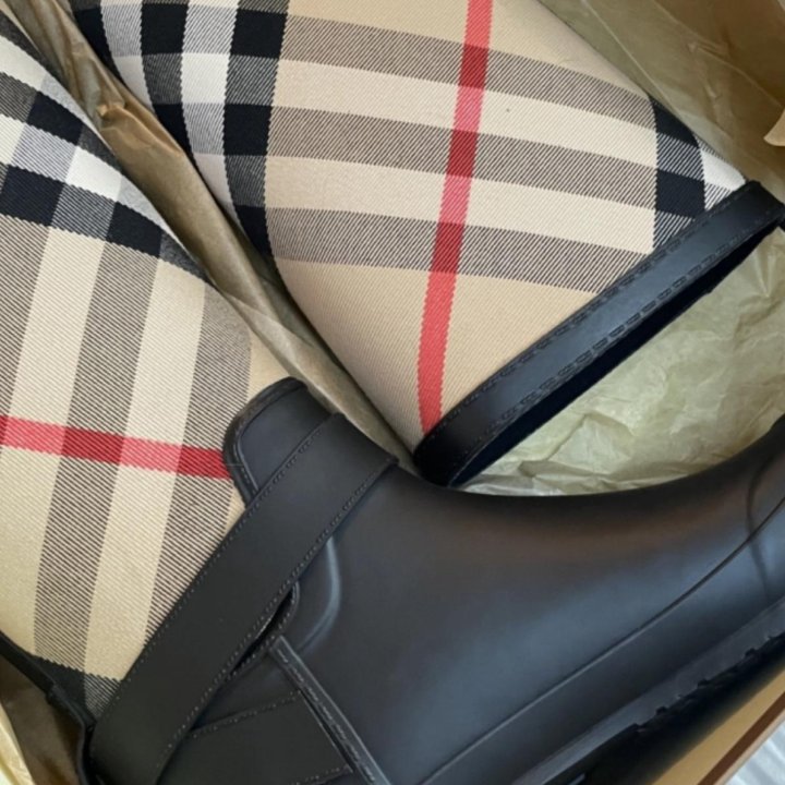 Burberry сапоги rain boot оригинал новые