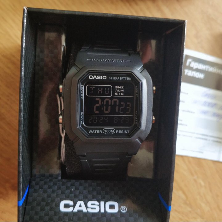 Часы Casio Collection W-800H-1B Новые Гарантия