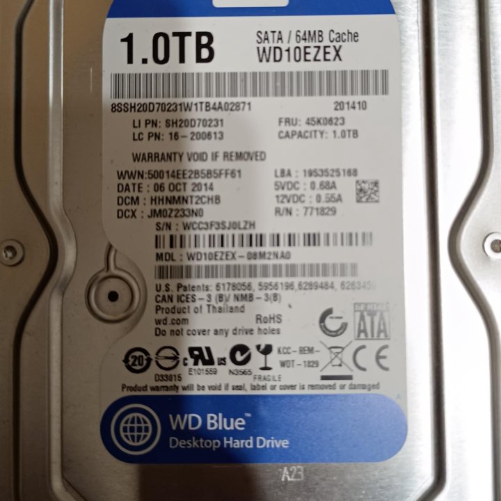 Жесткий диск 3,5 Western Digital 1Tb