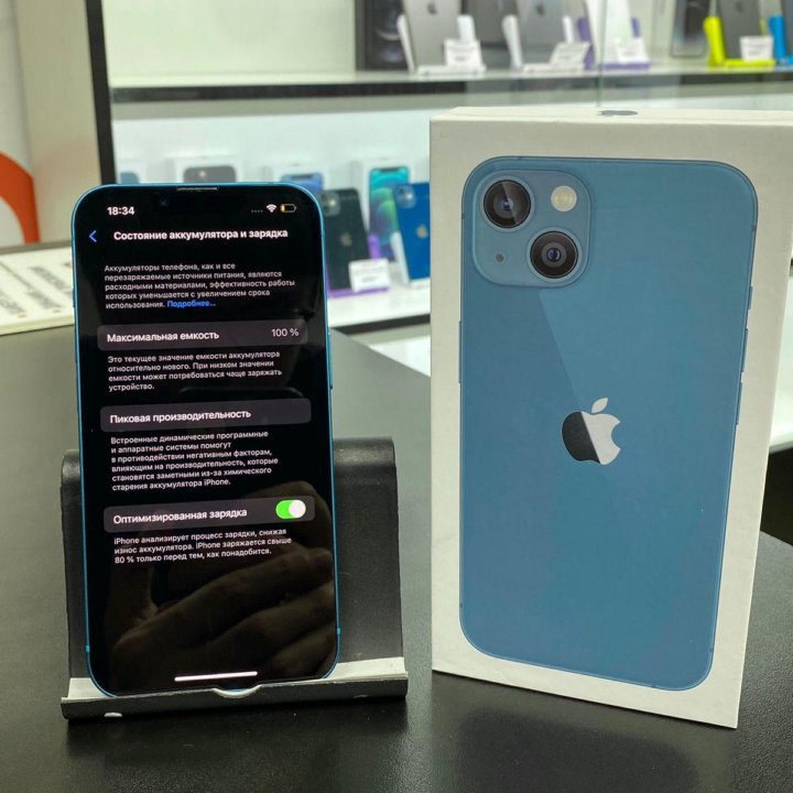 Apple IPhone 13 - 128Gb, Face ID, Blue. Как новый!