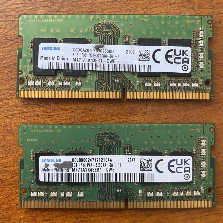 Оперативная память 2x ddr4 8gb 3200 (16gb)