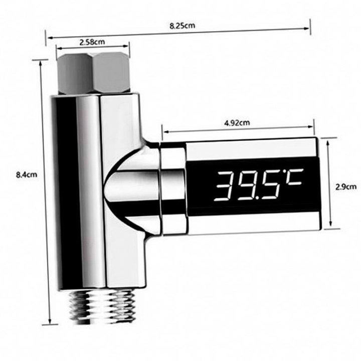 Термометр на кран электронный 1/2дюйма (новый)
