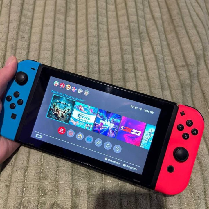 Nintendo switch второй ревизии.