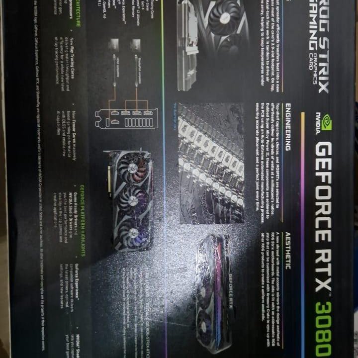 Продаю видеокарту ASUS 3080 ROG STRIX