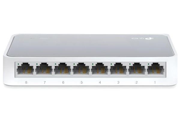 Коммутатор TP-LINK TL-SF1008D 8x100Мбит/с Белый