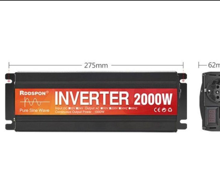 Инвертор напряжения 12V-220V 2000W Чистый синус