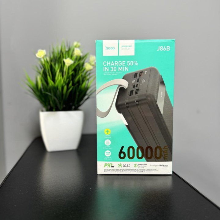 Внешний аккумулятор Hoco J86B 60000 mAh