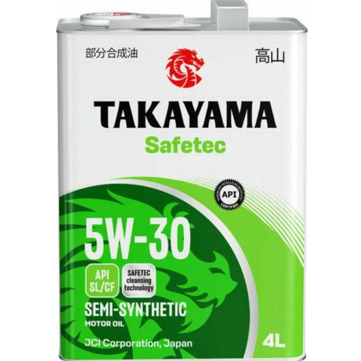 Масло моторное Takayama 5w30 полусинтетика 4л + 1л металл