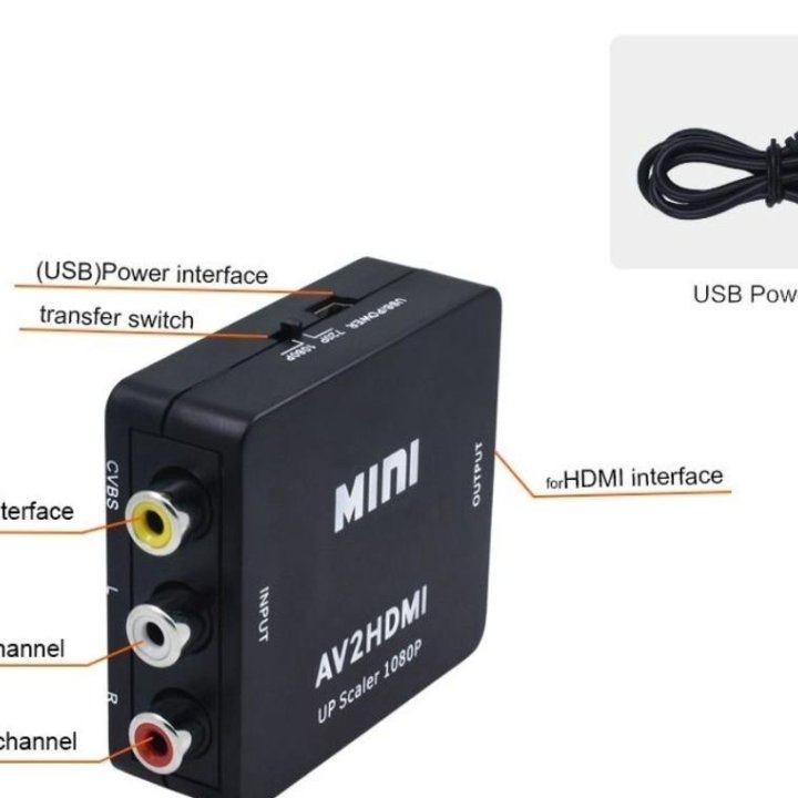 Конвертер переходник AV-HDMI есть аренда прокат