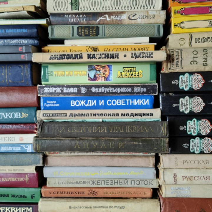 Книги из домашней библиотеки.