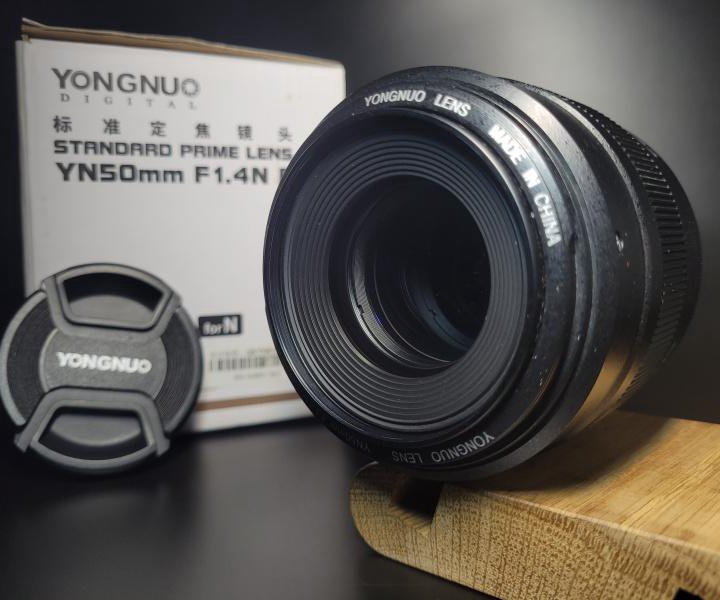 Фотоаппарат Объектив Yongnuo YN50MM F1.4NE Для Никона