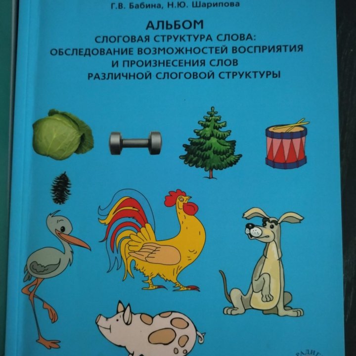 Слоговая структура слова Книга Альбом