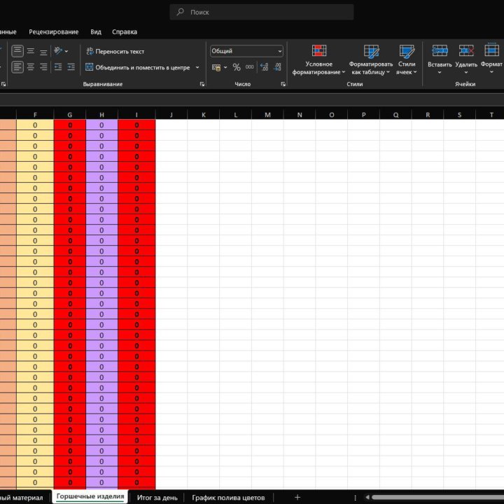 Работа с программой [ExceI] редактирования и Т.д.