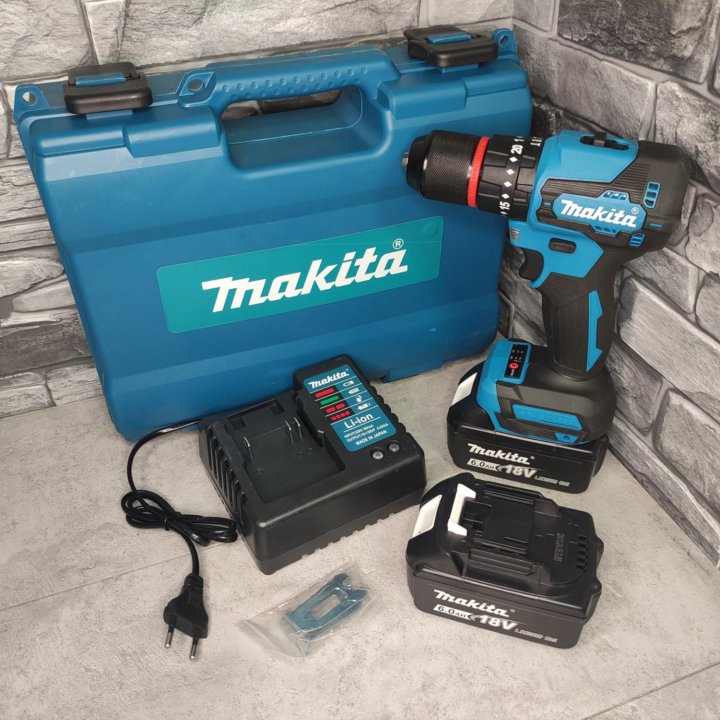 Бесщеточный Шуруповерт Makita с железным патроном