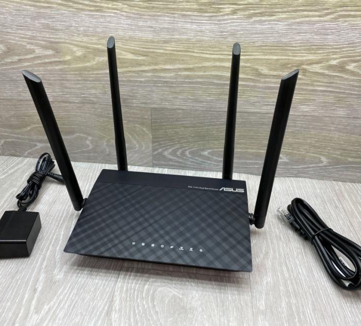 Wi-Fi роутер ASUS RT-AC1200 V2, AC1200, черный