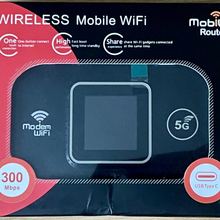 Роутер 4G мобильный с раздачей Wi-Fi 300 Mbps