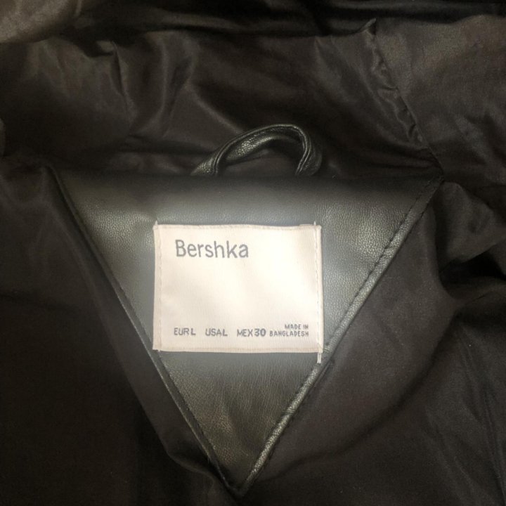 Куртка кожаная утепленная Bershka Испания