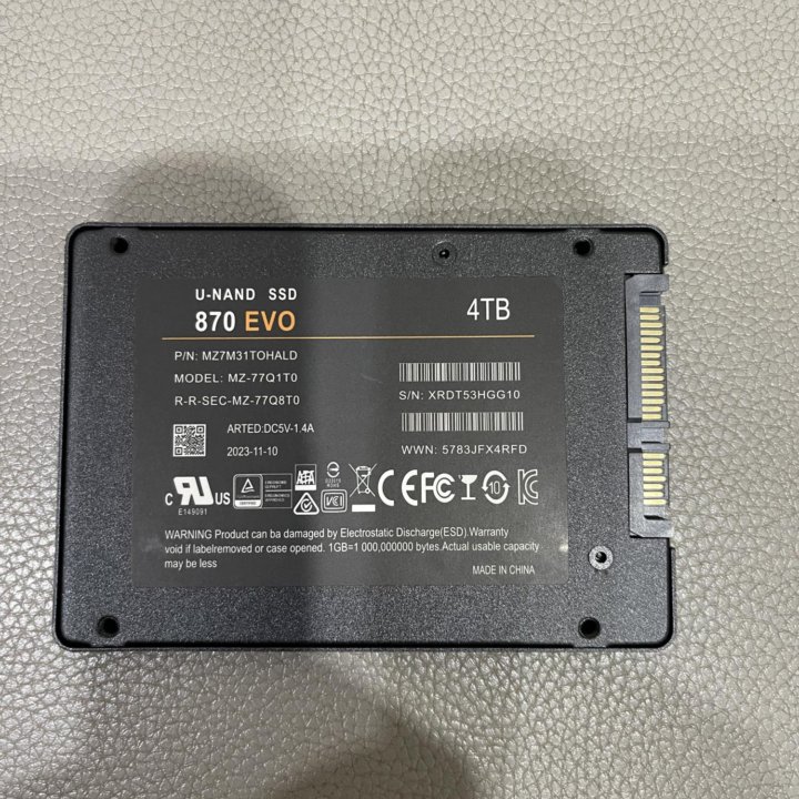 SSD 870 EVO 4Tb