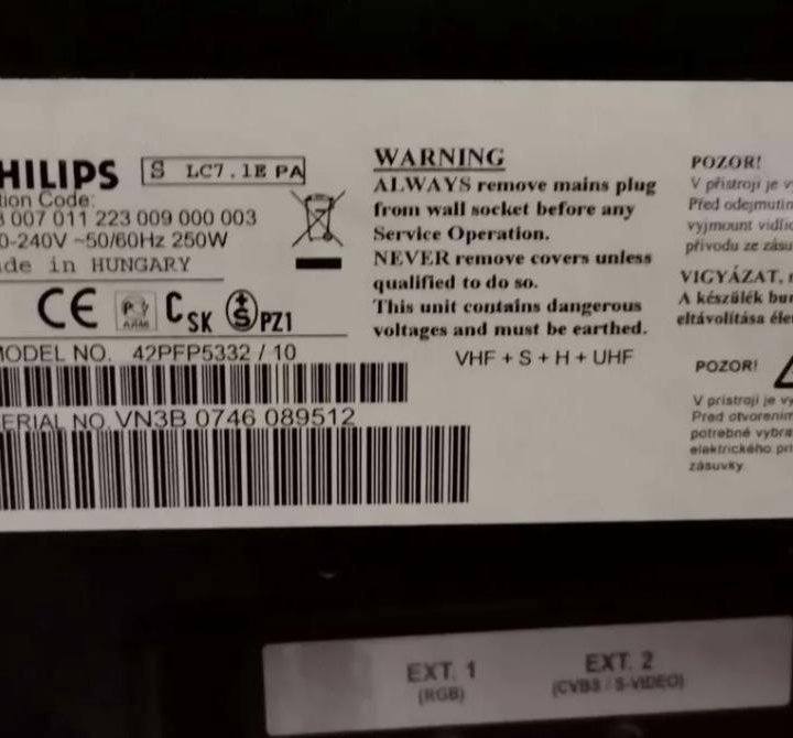 Телевизор Philips 42PFP5332 плазма 42 дюйма