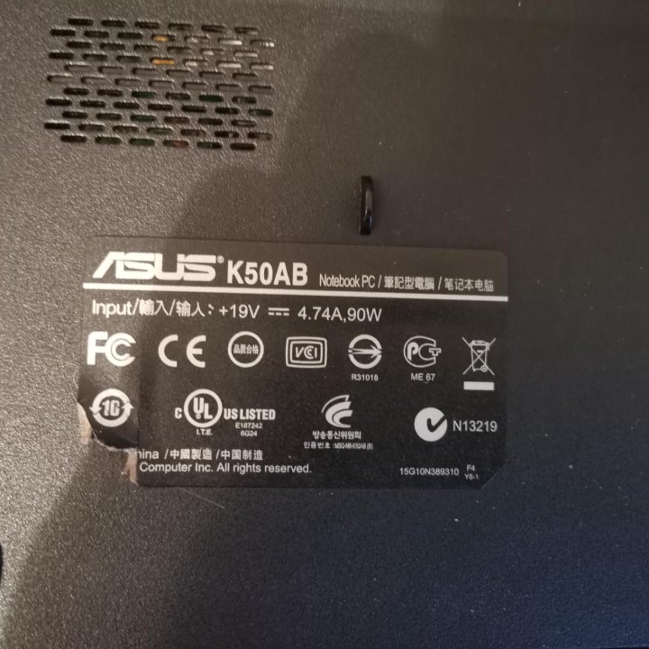 Ноутбук ASUS K50AB