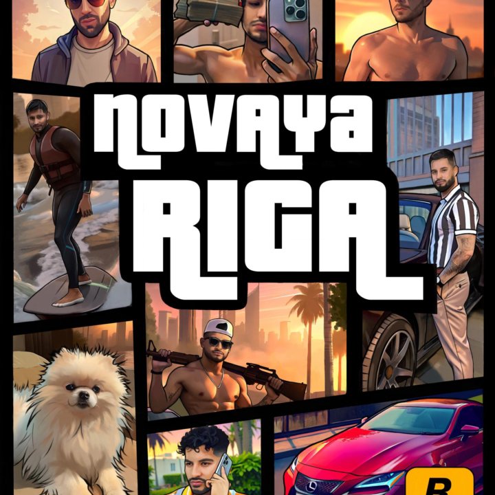 Рисунок в стиле GTA/ портрет в стиле GTA