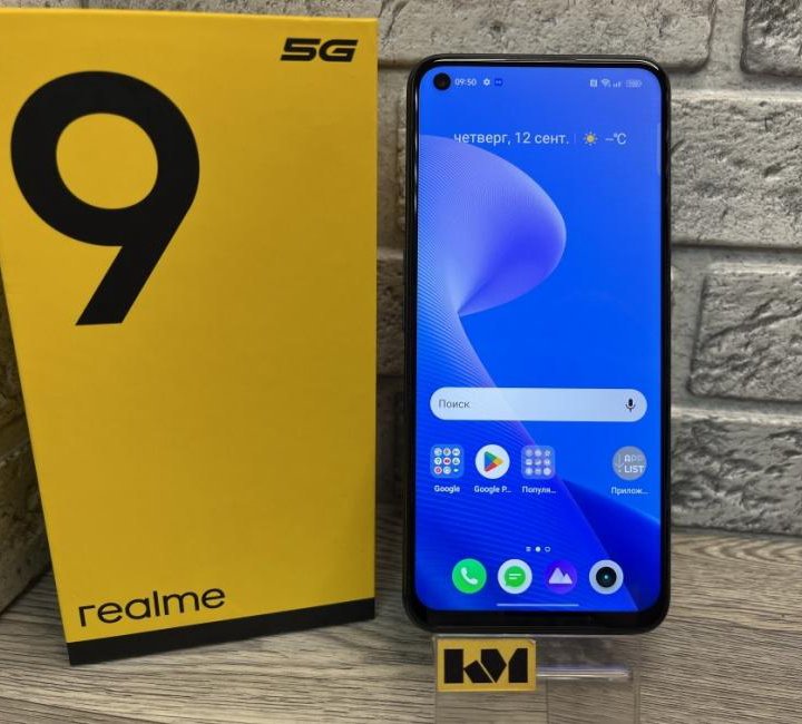 Смартфон realme 9 5G  4/128 ГБ, Dual nano SIM, черный