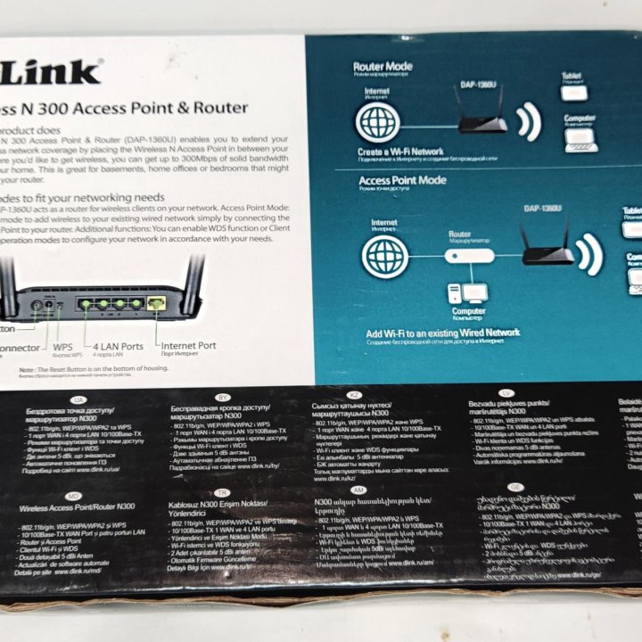 Wi-Fi роутер D-Link DAP-1360U