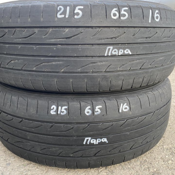 215/65/16 пара лето Dunlop