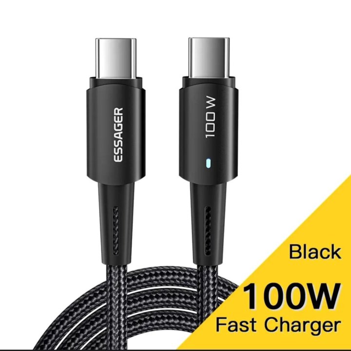 Кабель зарядный Essager PD 100W 5A 0,5m usb-c - us