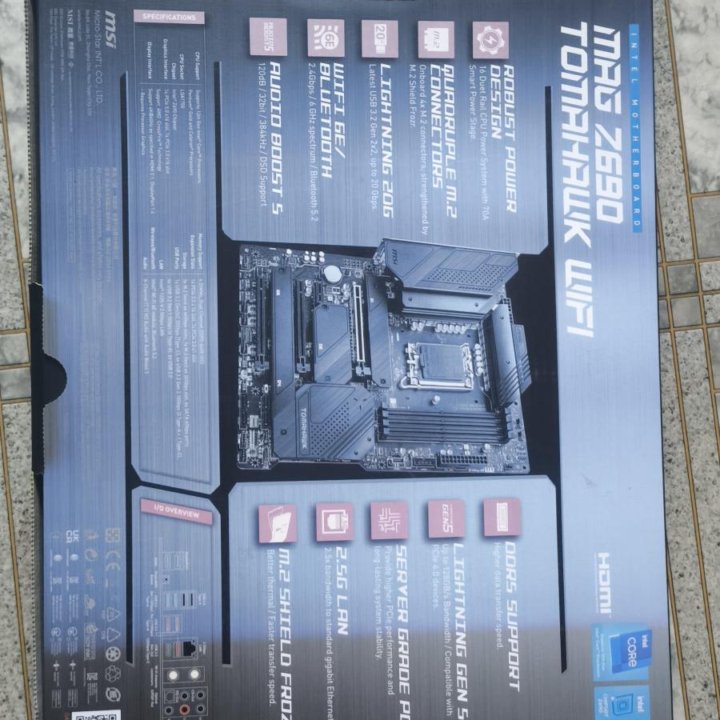 комплект, i9 13900k + z690 MSI MAG TOMAHAWK