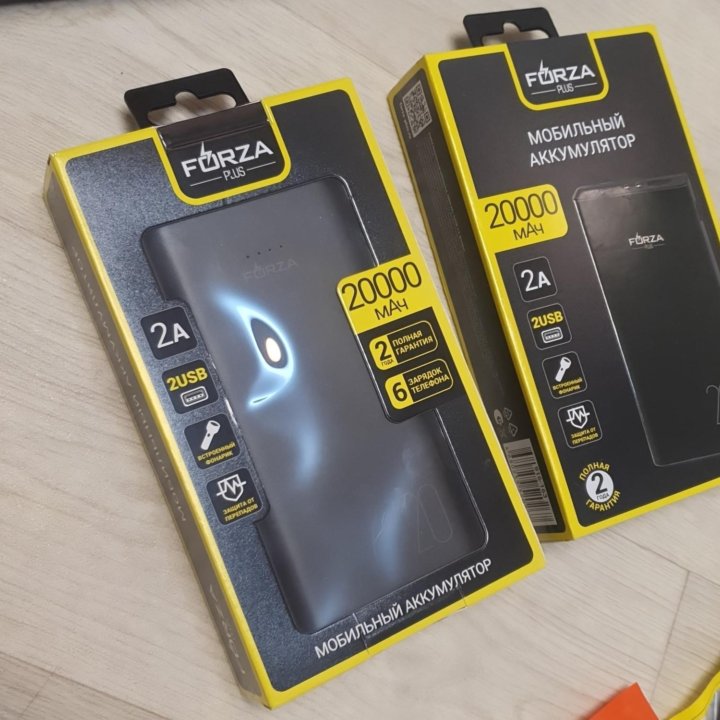 Новые Powerbank 20000 mah + кабель