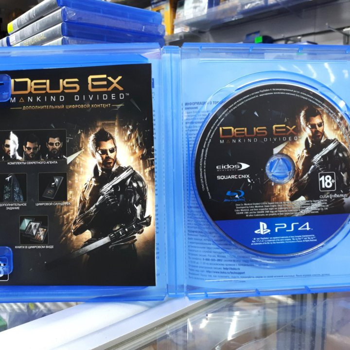 Deus EX Mankind Divided PS4 бу русская обложка