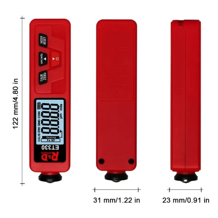 Толщиномер тестер покраски R&D ET330 Fe/NFe/Fe+Zn