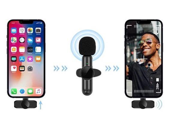 Микрофон петличка беспроводной + iOS адаптер