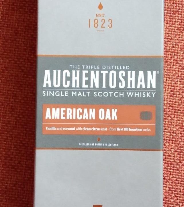 Бутылка виски Auchentoshan American Oak и коробка