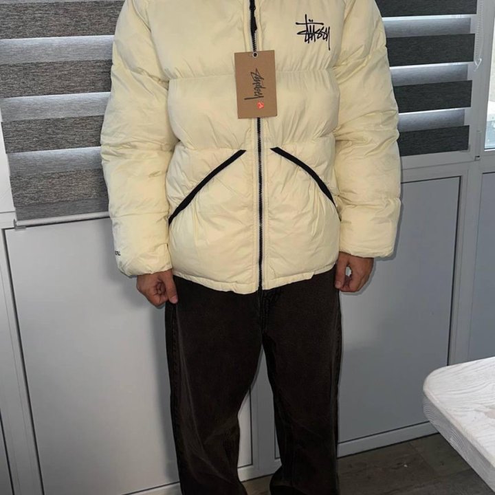 Куртка Stussy Micro Ripstop parka Bone