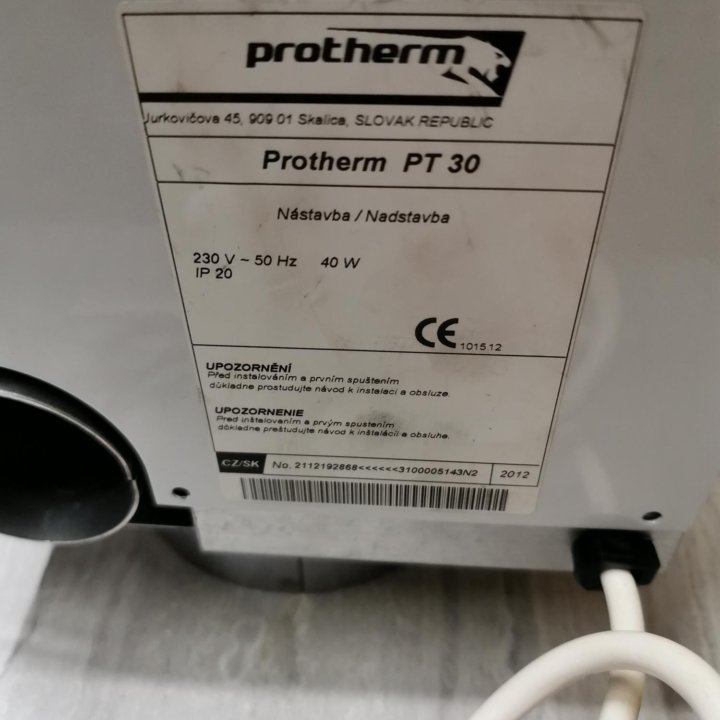 Надставка полу турбо Protherm rt 30