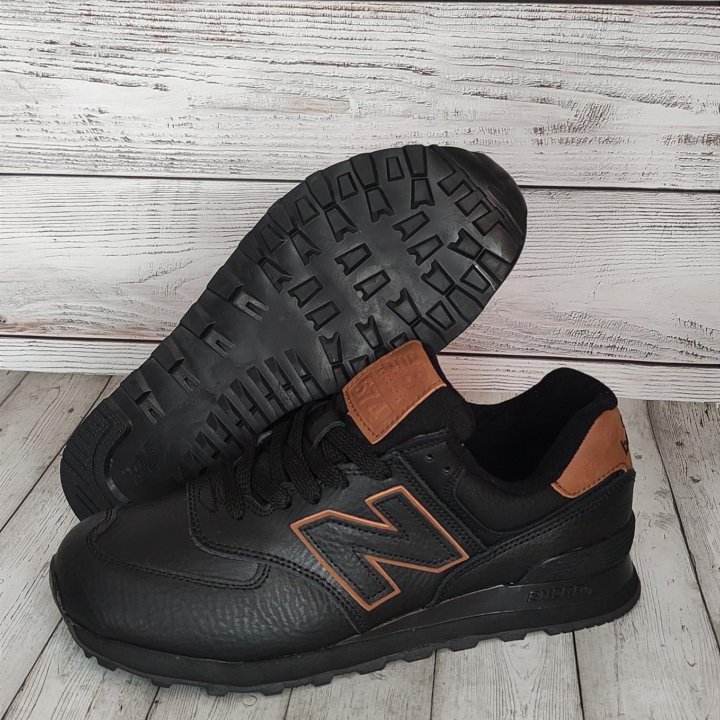 КРОССОВКИ МУЖСКИЕ КОЖАНЫЕ NEW BALANCE 574