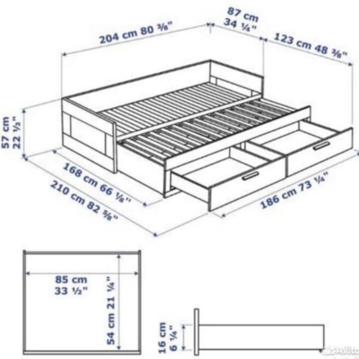 Кровать IKEA brimnes (икеа бримнэс)