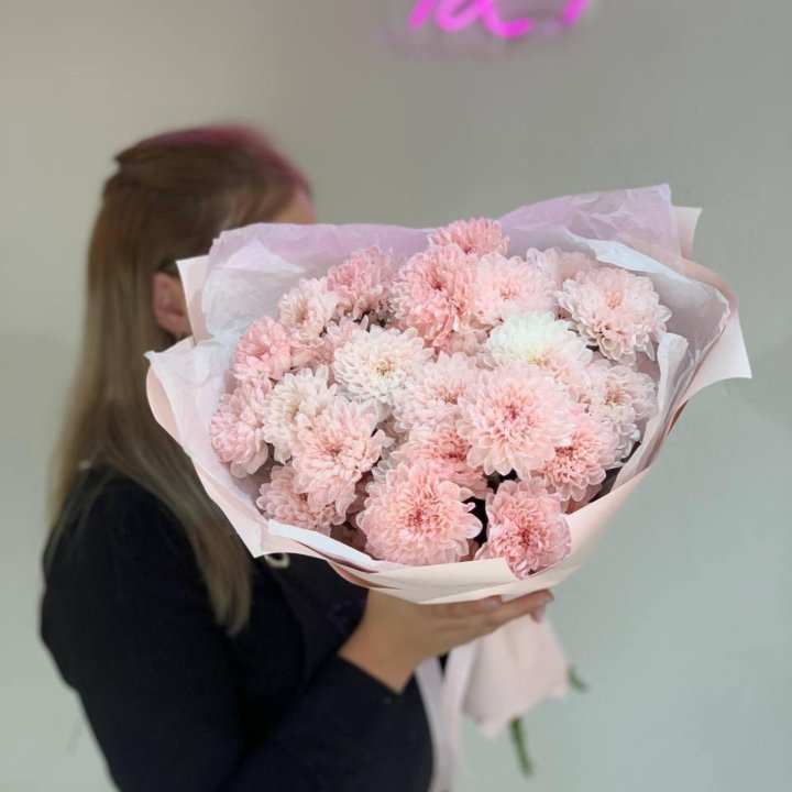 Букет из хризантем кустовых Flowers124 доставка