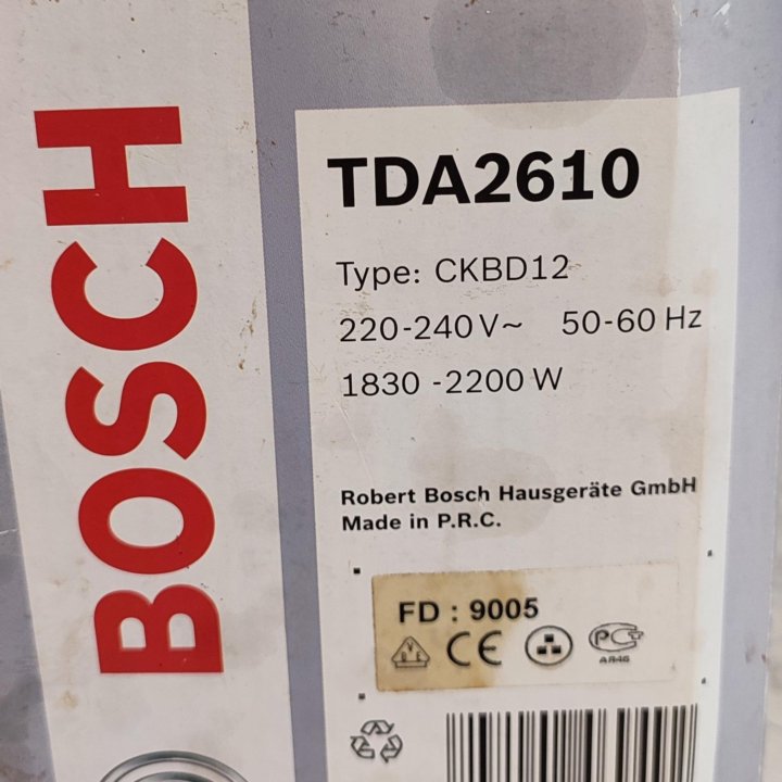 Утюг Bosch TDA 2610