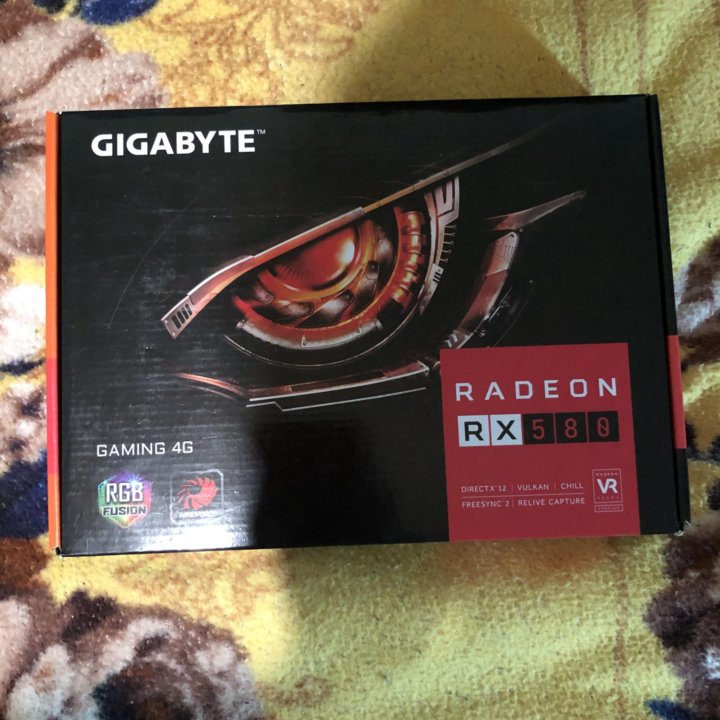 Gigabyte Radeonк RX 580 4Gb gddr5 256bit в коробке