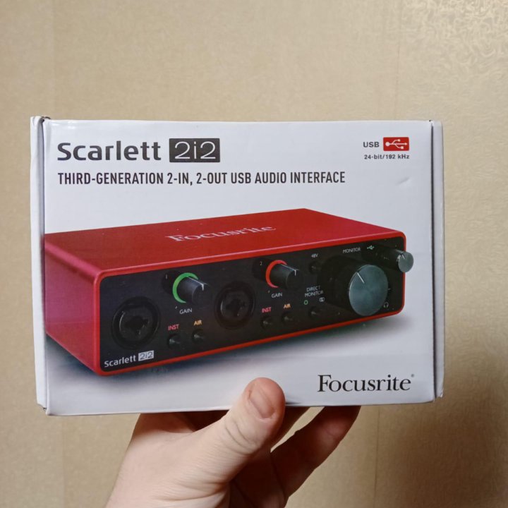 Звуковая карта focusrite scarlett 2i2 3rd gen